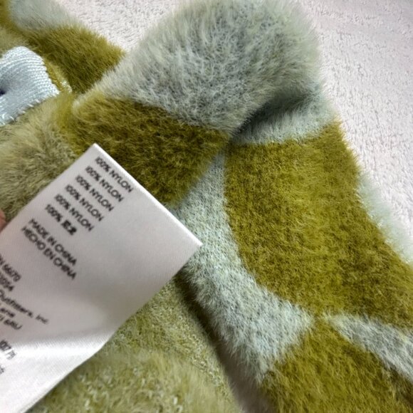Urban Outfitters Womens Green Wavy Check Cropped Sweater Cardigan Small New $129 - Picture 5 of 8